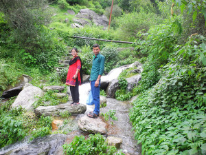 Our next call is to Lunta anganwari which is a steep but very pretty hike up the mountain.