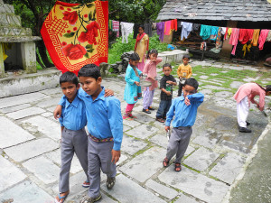 There are only 14 children in this primary school which is housed in a rented room in a local house.